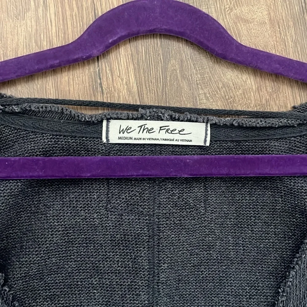 Free People Cross Over Sweater - Picture 2 of 4